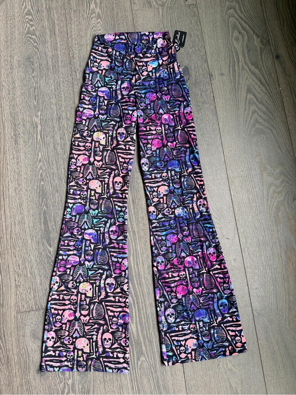 Exotica Shelli Skelli Black Soft to Touch High Waisted Boot Leg Flare Pant